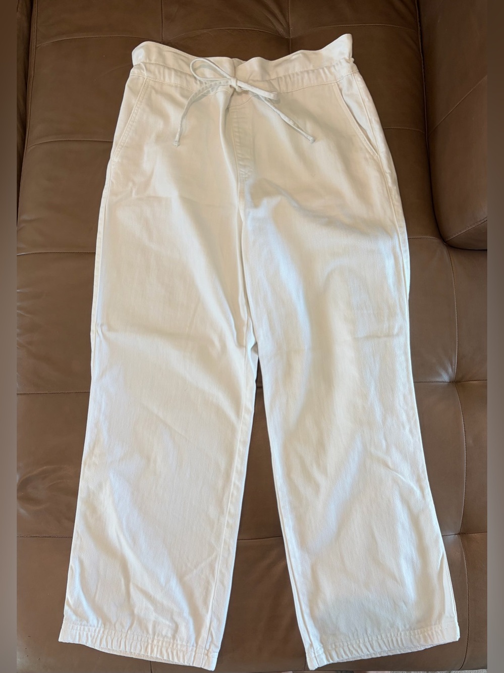 NWOT!! Universal Thread High-Rise Wide-Leg Drawstring Pants white/off white-12R